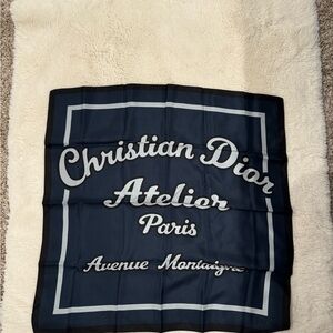 **SOLD** - *Authentic**Silk Avenue Montaigne Square Scarf.